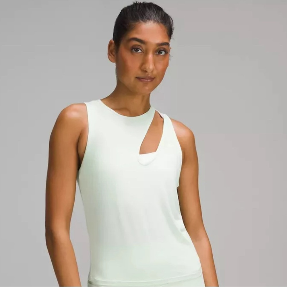 Lululemon Shoulder Cut-Out Yoga Tank Kohlrabi Green
